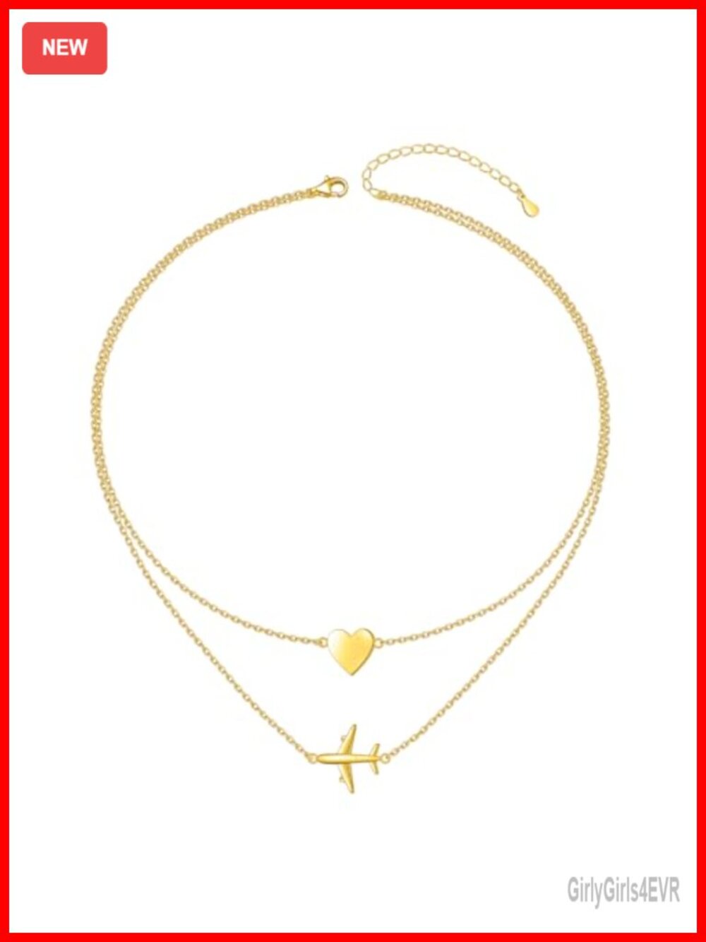 Sterling Silver Airplane Choker Necklace for Women Flight Attendant Gift